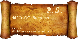 Móró Sarolta névjegykártya